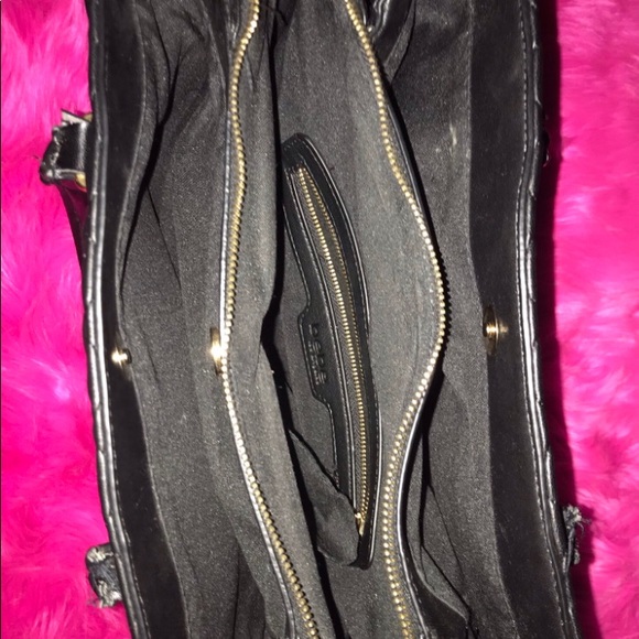 Bebe black Danielle satchel purse - Picture 7 of 16